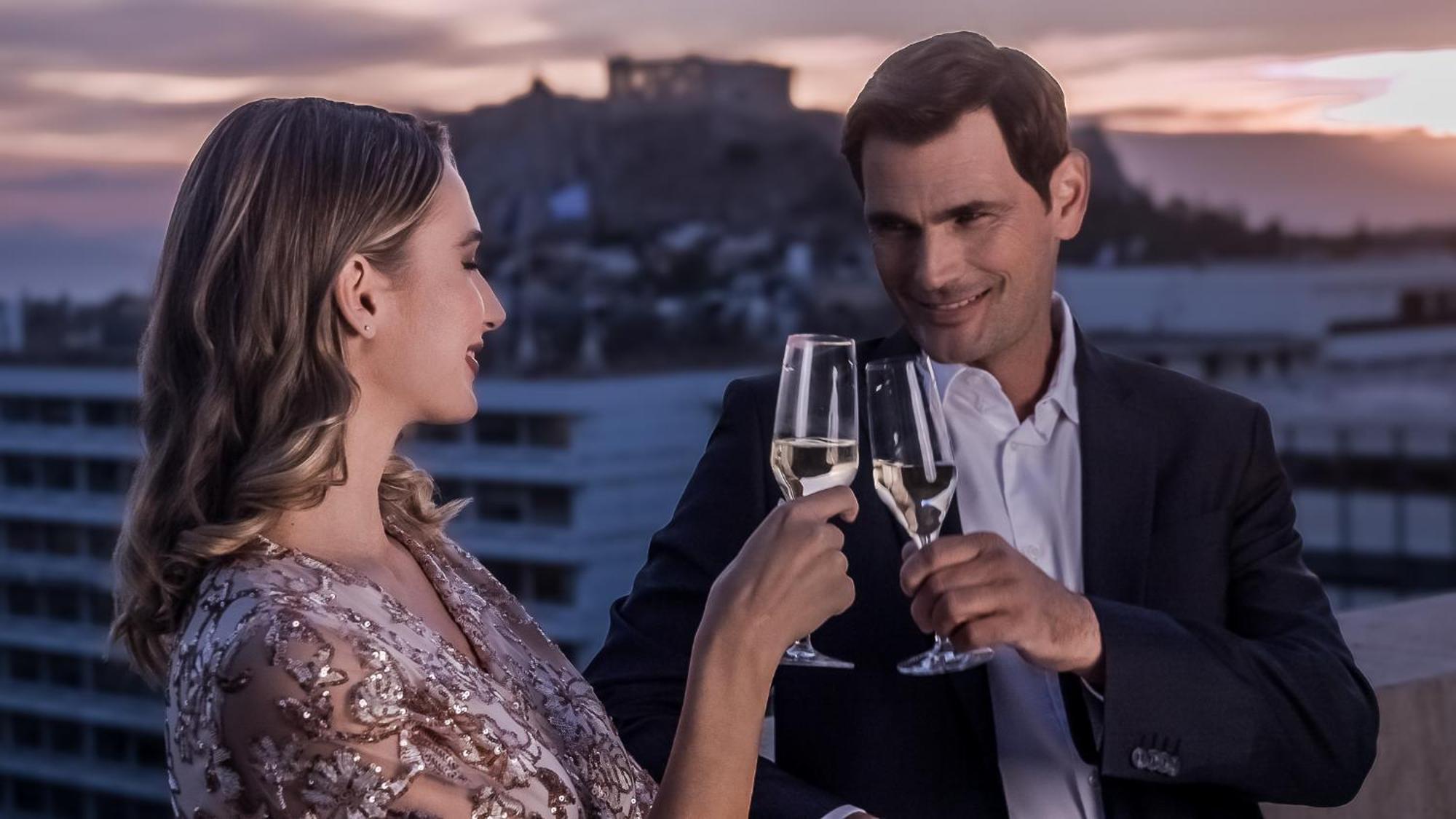 Njv Athens Plaza Ξενοδοχείο Εξωτερικό φωτογραφία A couple toasting with champagne